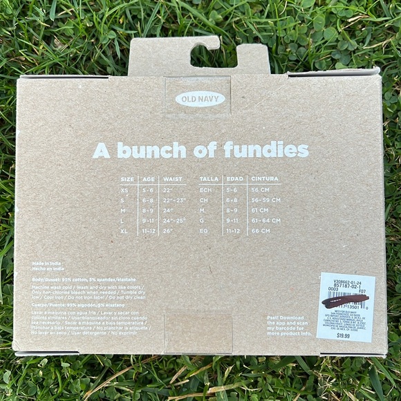 Old Navy Bikinis Underwear 7 Pack for Girls Large - Picture 3 of 8